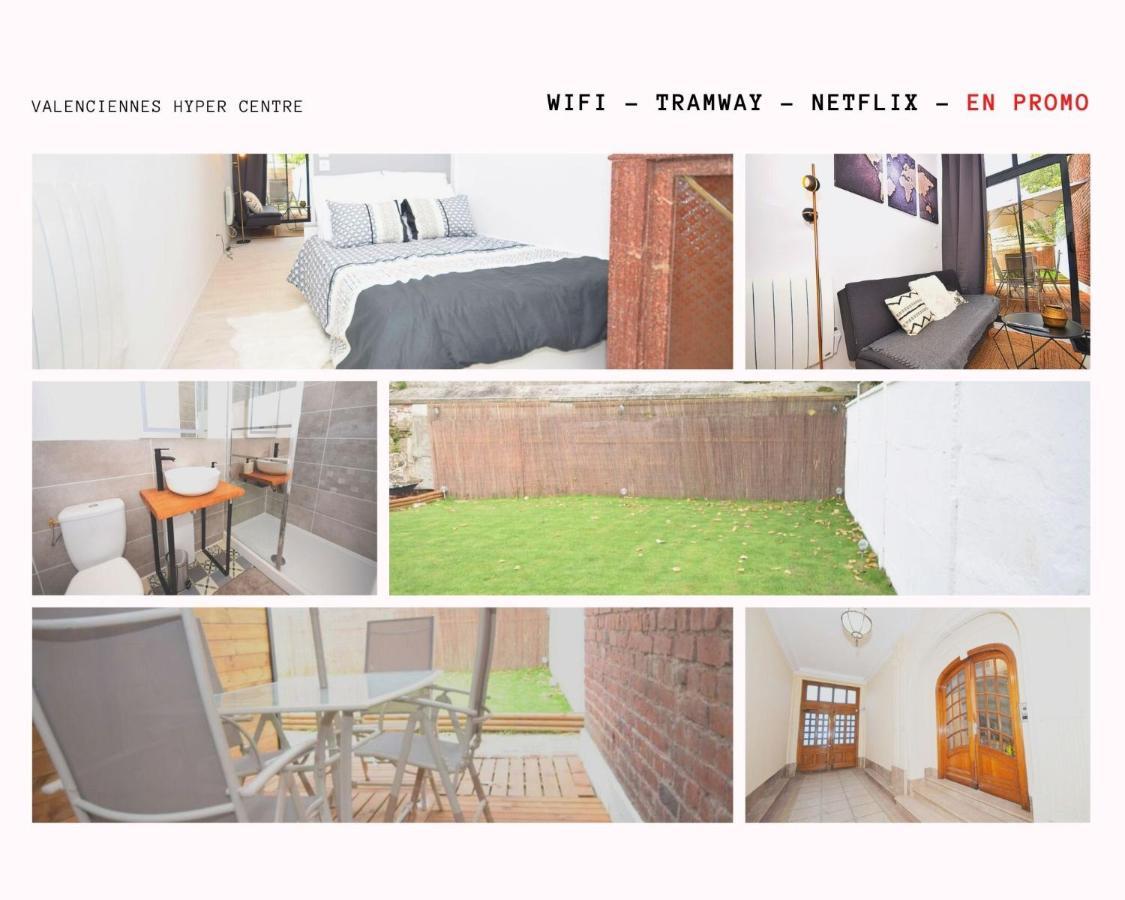 Hyper Centre Valenciennes - Wifi - Terrasse - Tramway - Lerelaisdodile2 Exterior foto